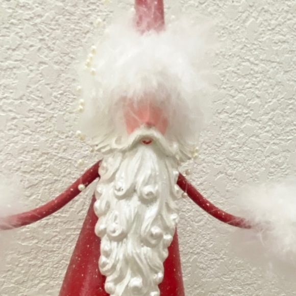 Retired 2005 DEPARTMENT 56 Christmas Krinkles Santa Holding Trees Figure - Picture 8 of 15